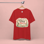 Dog Mom T-Shirt – Floral Heart Paw Design