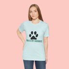 Paw Is My Favourite T‑Shirt — Dog Lover Paw Print Tee