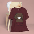 Dog Mother Wine Lover T-Shirt — Cute Cartoon Dog Graphic Tee
