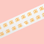 Round Pet Love Sticker Labels — Paw Print "LOVE" Roll