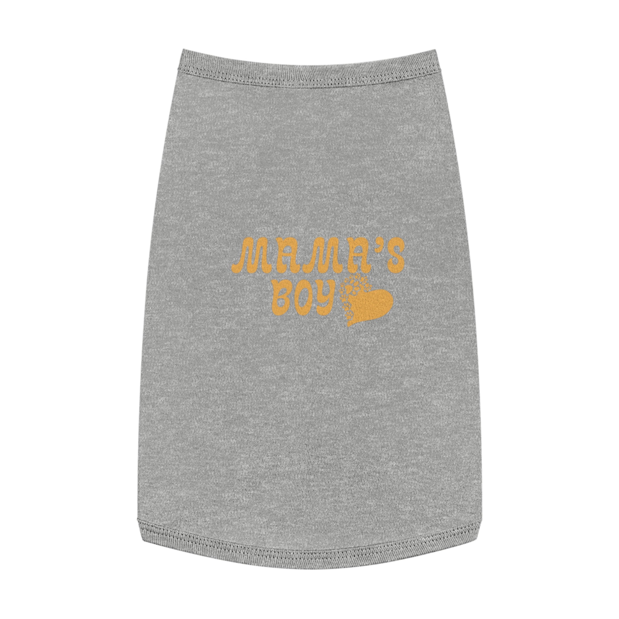 Pet Tank Top - "Mama's Boy" Retro Heart Dog/Cat Tee