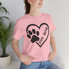 Dog Mom Heart Paw T-Shirt