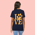 Love Paw Graphic Tee — Pet Lover T‑Shirt (LOVE with Paw Print)