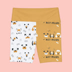 Women's Dog Print Workout Shorts — 'BARKLYNE' Best Friends AOP Activewear