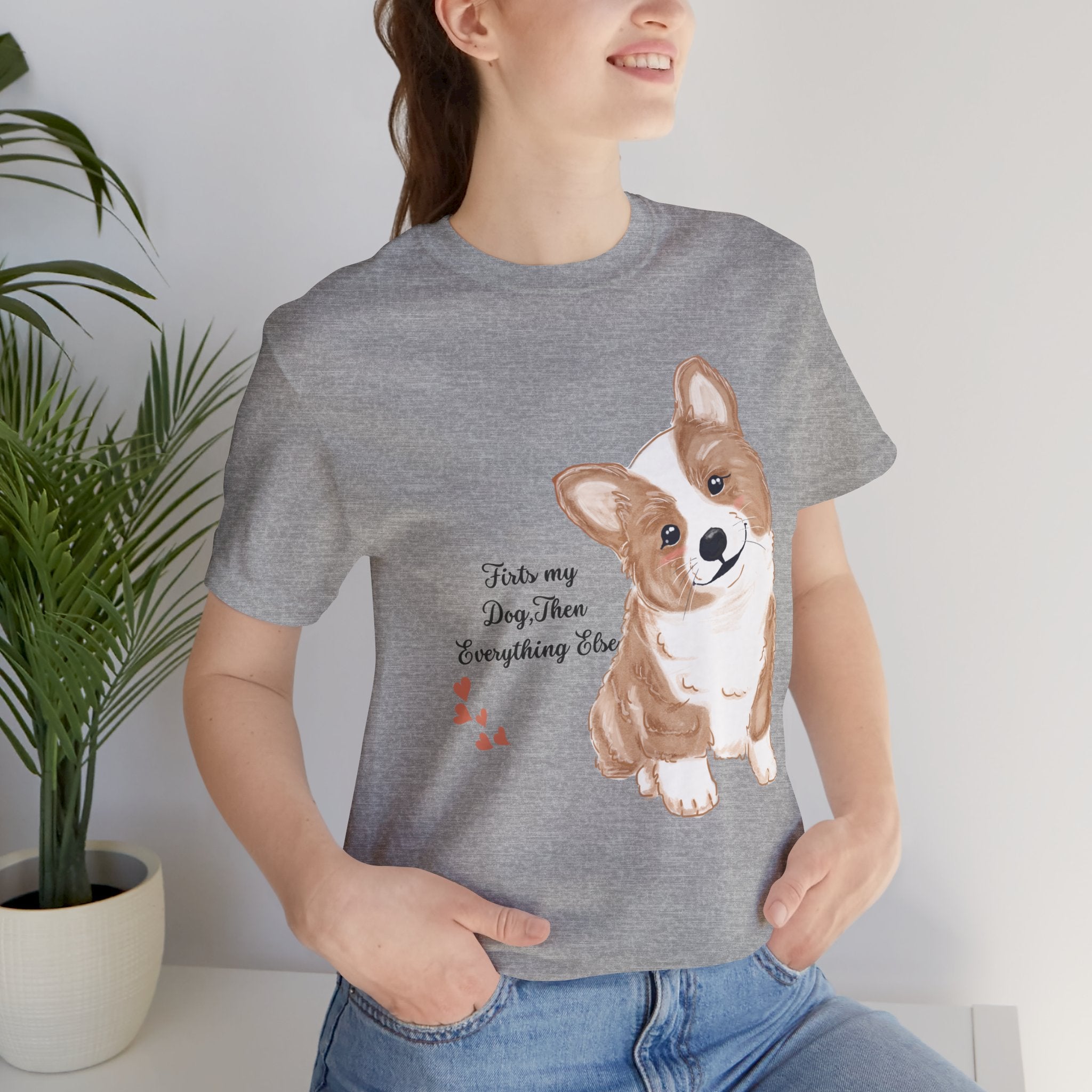 Corgi Love T-Shirt — "This my dog, then everything else" Cute Pet Tee