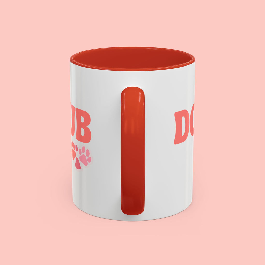 Mom Club Coffee Mug — Cute Paw Print Accent Mug for Dog Moms (11/15 oz)