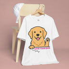 Love Your Dog Tee — Cute Golden Retriever Graphic T-Shirt
