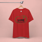 Dog Mom Love T-Shirt — "LOVE Proud Dog Mom" Heart Paw Tee