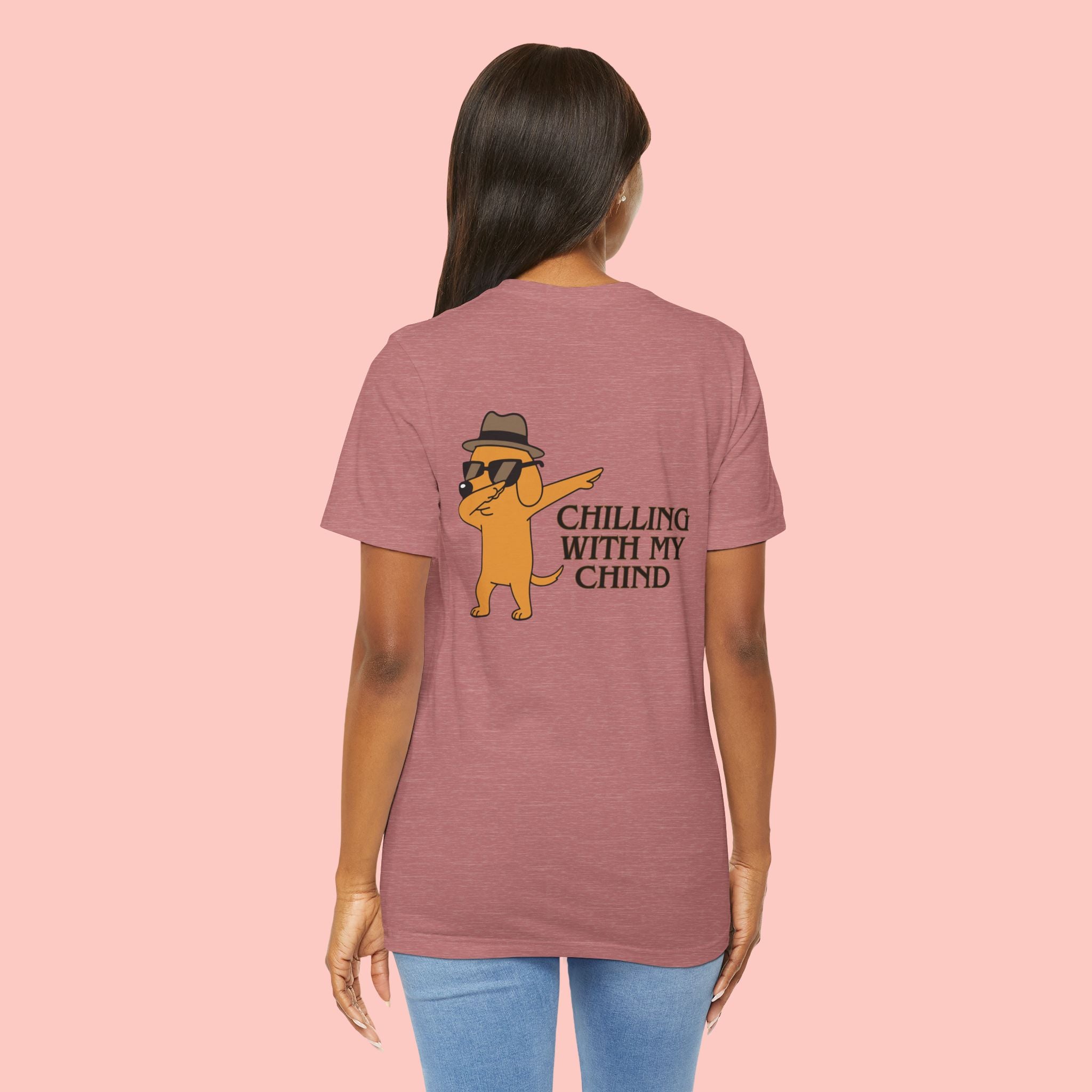 Chilling With My Chind Tee — Funny Dab Cat Graphic T-Shirt
