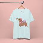 Mommy’s Dachshund Tee – Cute Dog with Rose “For Mom” Shirt