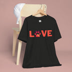 Dog Lover Tee - "LOVE My Dog > People" Paw Print Graphic T-Shirt