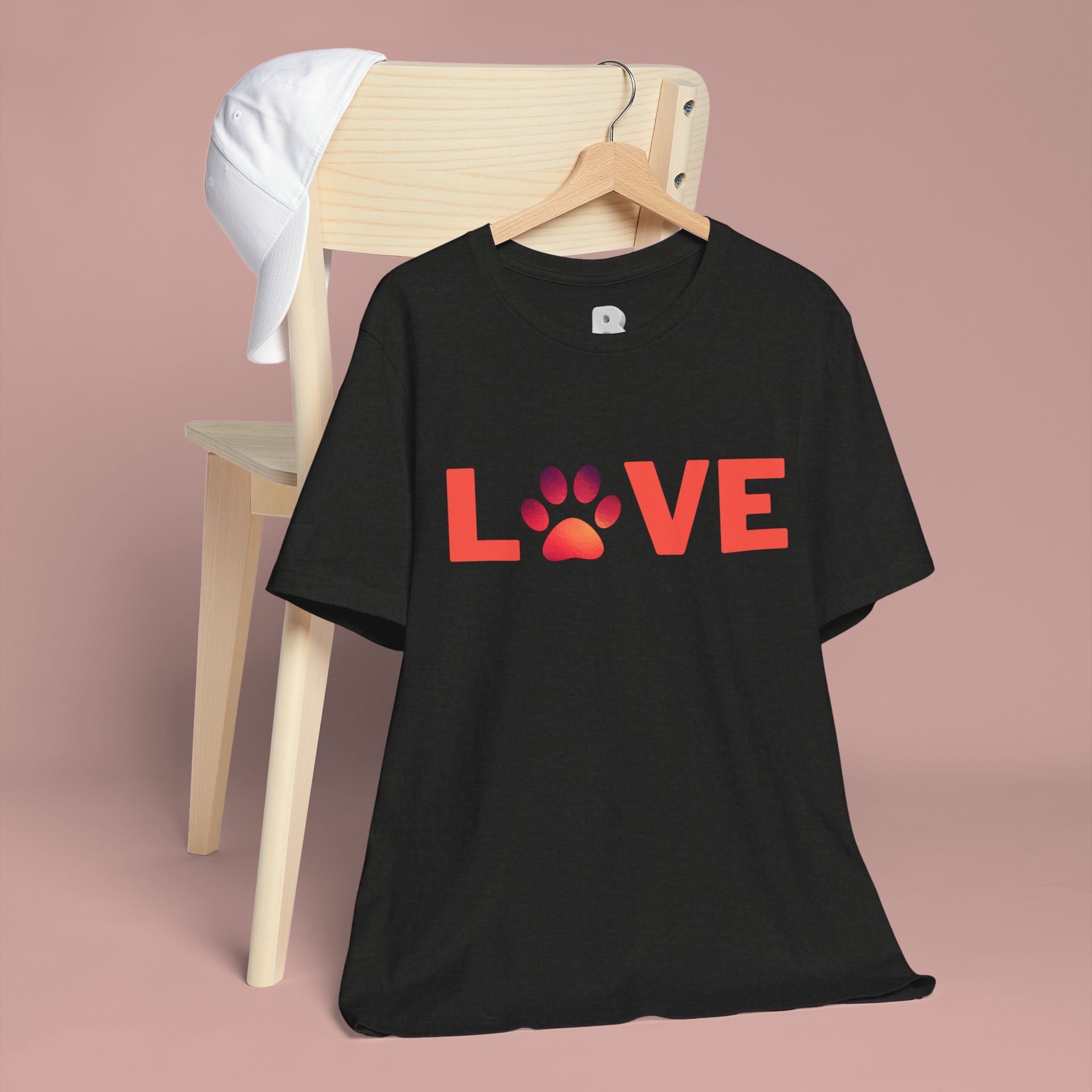 Dog Lover Tee - "LOVE My Dog > People" Paw Print Graphic T-Shirt