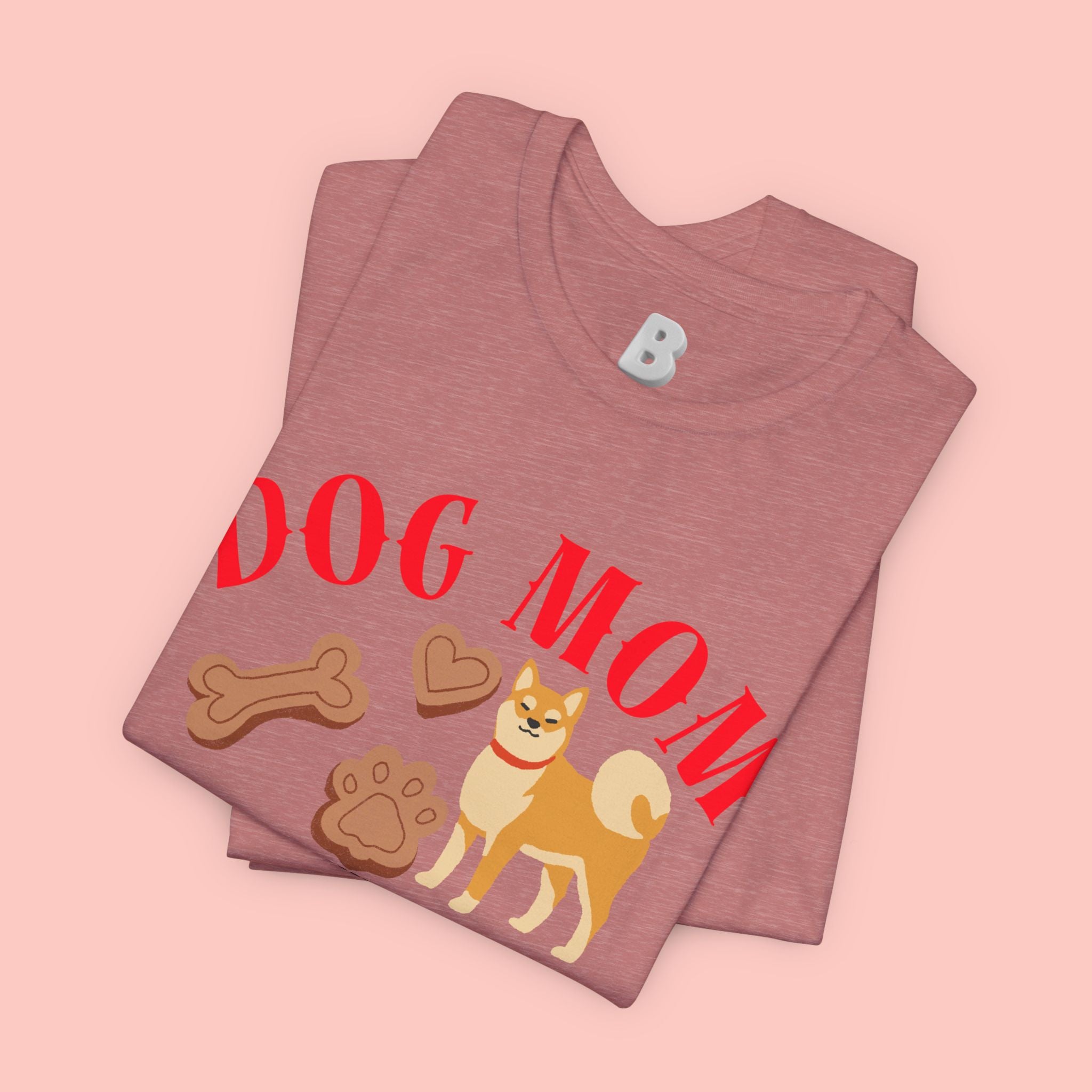 Dog Mom T-Shirt — Cute Shiba & Treats “My Dog Is My Whole World” Tee