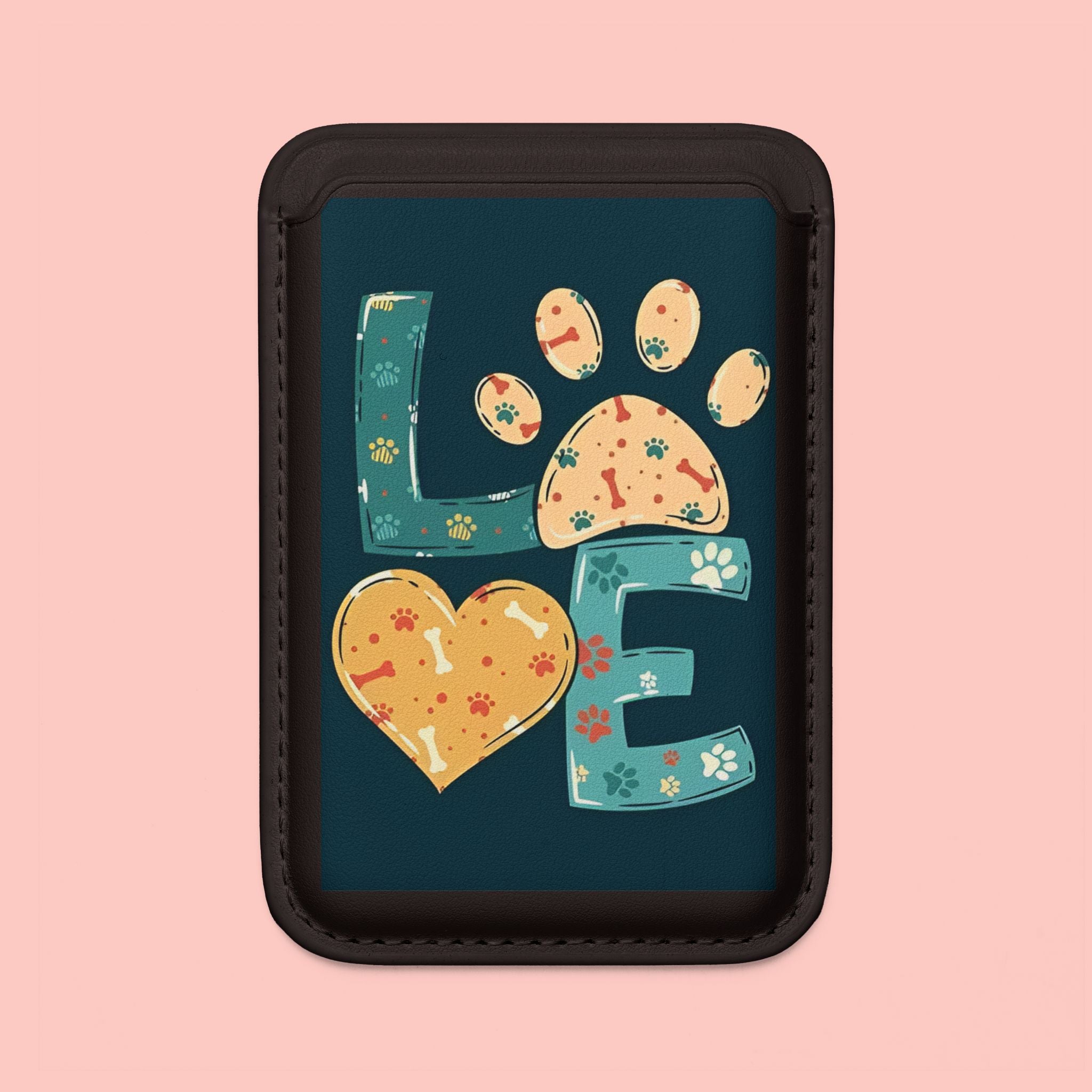 Paw Love Vegan MagSafe Wallet — Card Holder for Pet Lovers