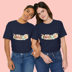 Pet Mom Banner Tee — Cute Paw Print "MOM" Graphic T-Shirt
