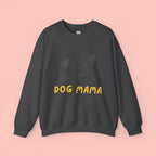 Dog Mama Crewneck Sweatshirt – Cute Paw Print & Puppy Graphic