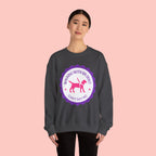 Dog Walking Sweatshirt — "Walking With My Dog Can't Say No" Graphic Crewneck