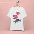 Kiss Your Dog T-Shirt — Cute Corgi with Heart Balloon Pet Lover Tee