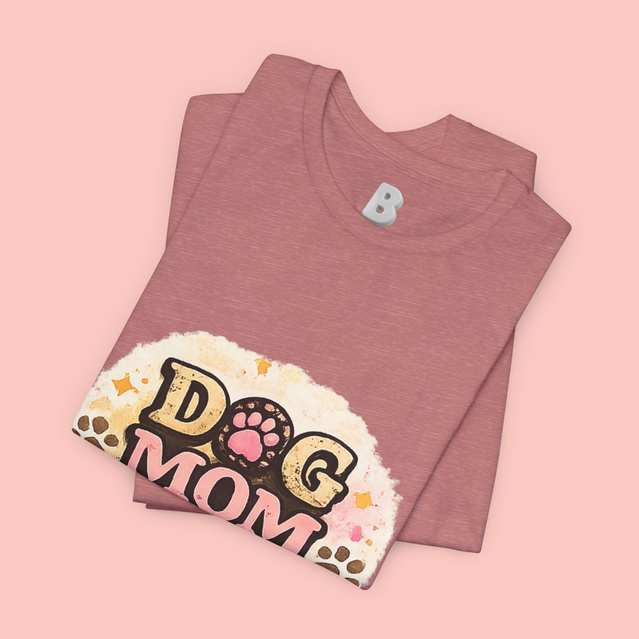 Dog Mom T-Shirt – "Loving My Dog Life" Cute Paw Print Tee for Pet Moms
