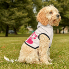 Pet Hoodie — "Mama’s Girl" Pink Heart Puppy Hoodie