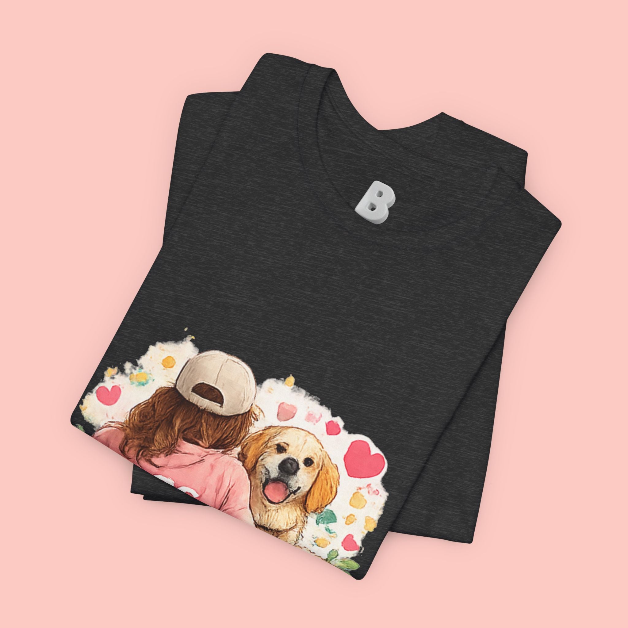 Dog Mom T-Shirt — Cute Floral Puppy Tee for Dog Lovers