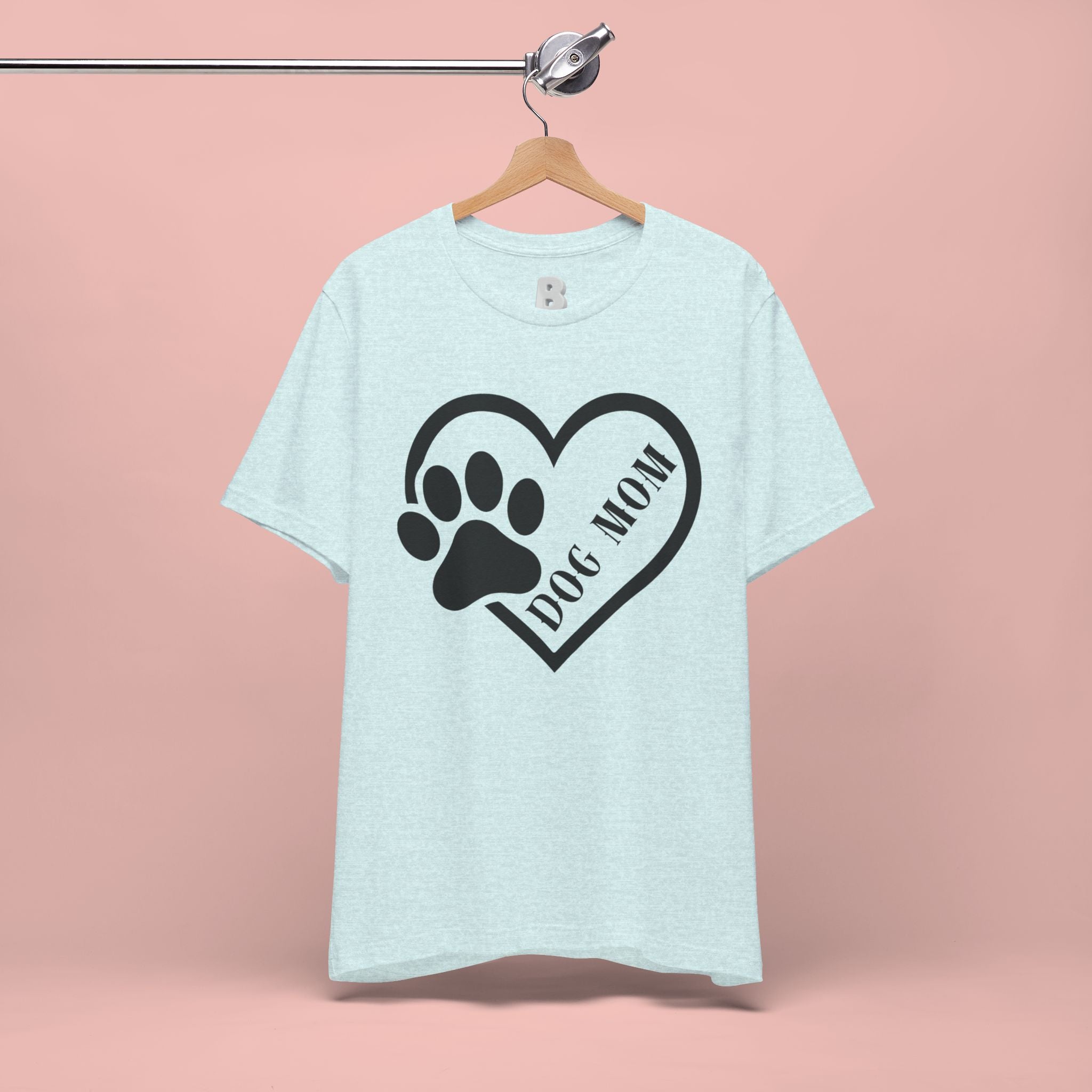 Dog Mom Heart Paw T-Shirt