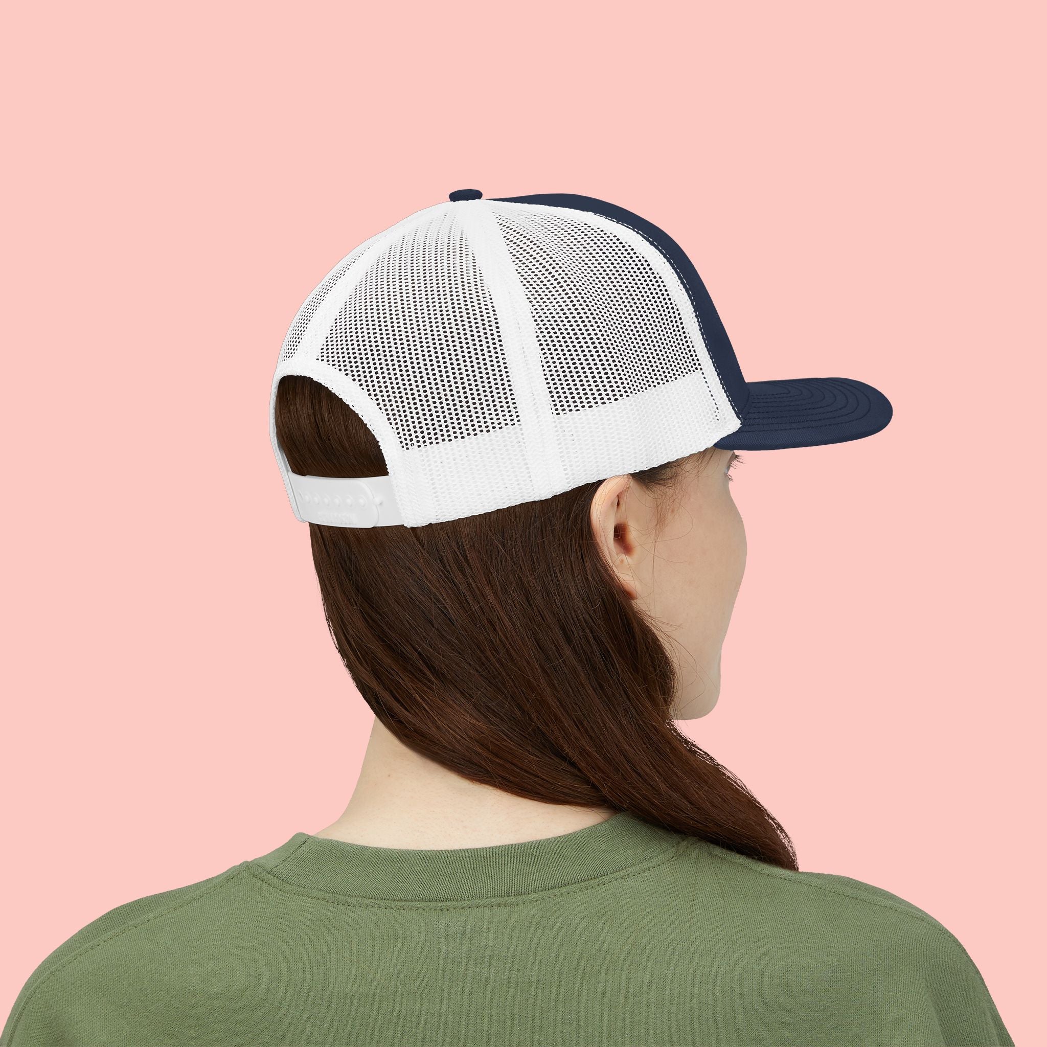 Dog Mom Trucker Cap — Rhinestone Lettering Snapback Hat