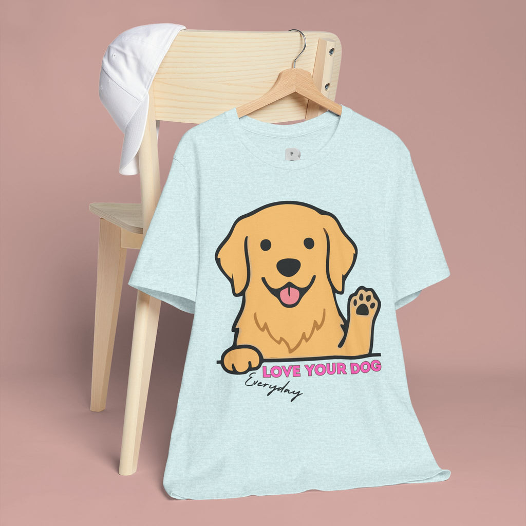 Love Your Dog Tee — Cute Golden Retriever Graphic T-Shirt