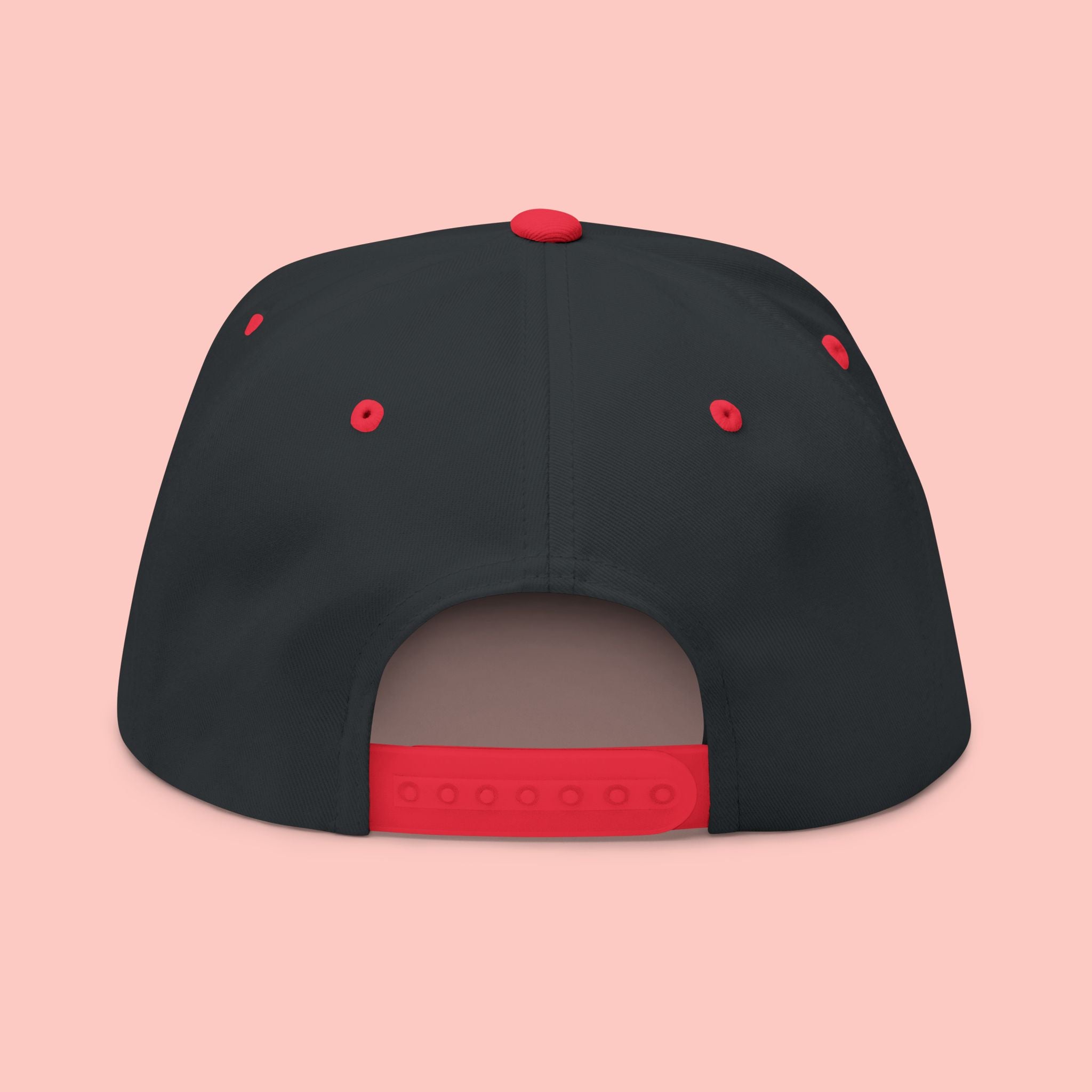 Dog Mom Embroidered Flat Bill Cap – Paw & Heart Snapback