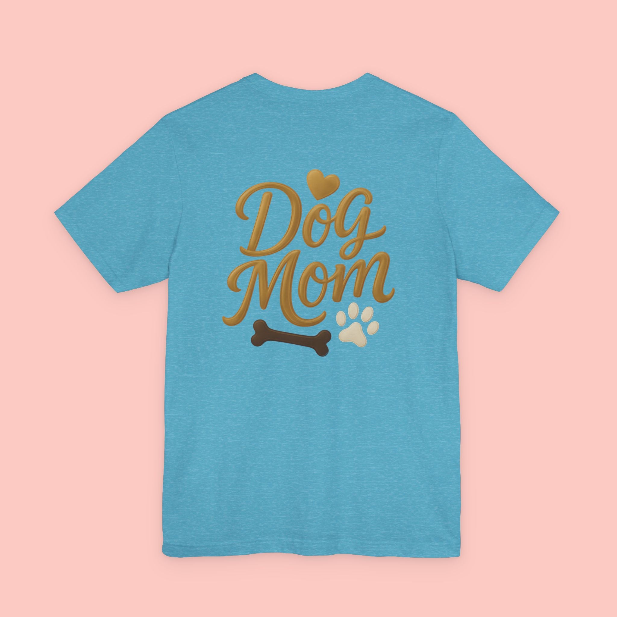 Dog Mom T-Shirt — Cute Paw & Bone Graphic Tee for Pet Lovers