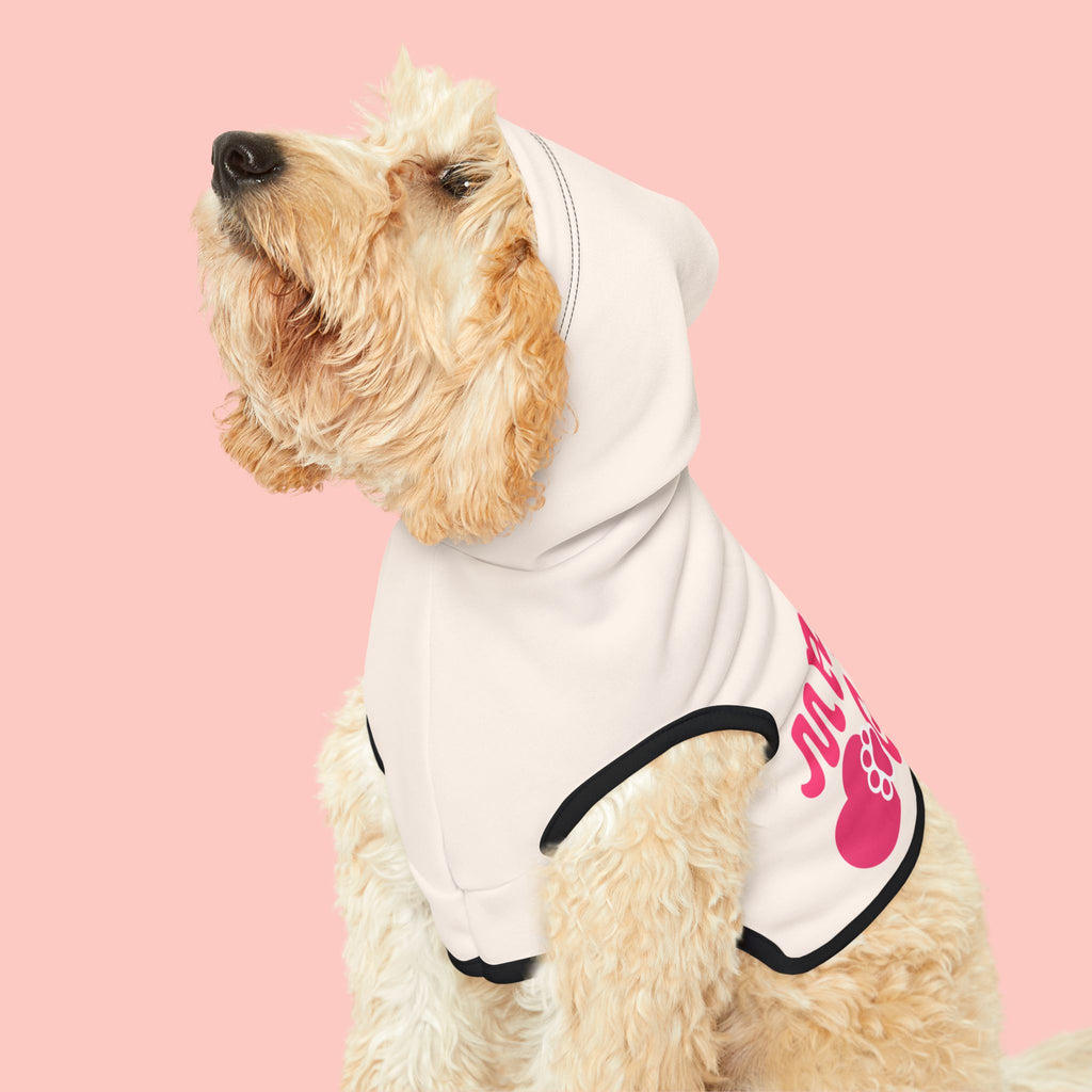 Pet Hoodie — "Mama’s Girl" Pink Heart Puppy Hoodie