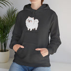 Pomeranian 'Mom's Little Child' Hoodie – Cute White Dog Graphic Pullover