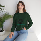 Paw Is My Favourite Sweatshirt – Cute Paw Print Crewneck for Dog & Cat Lovers