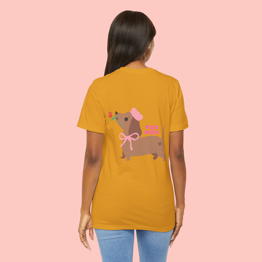 Dachshund Mother's Day Tee — 'For Mom' Cute Dog Graphic Shirt