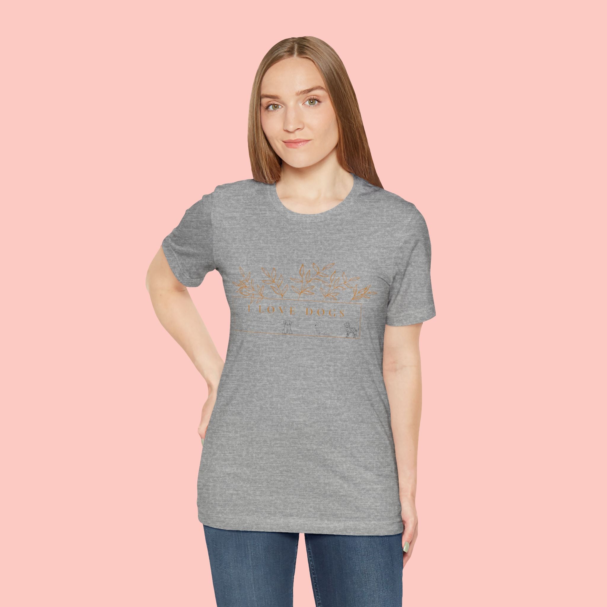 Love Dogs Floral Tee — I Love Dogs Graphic T-Shirt