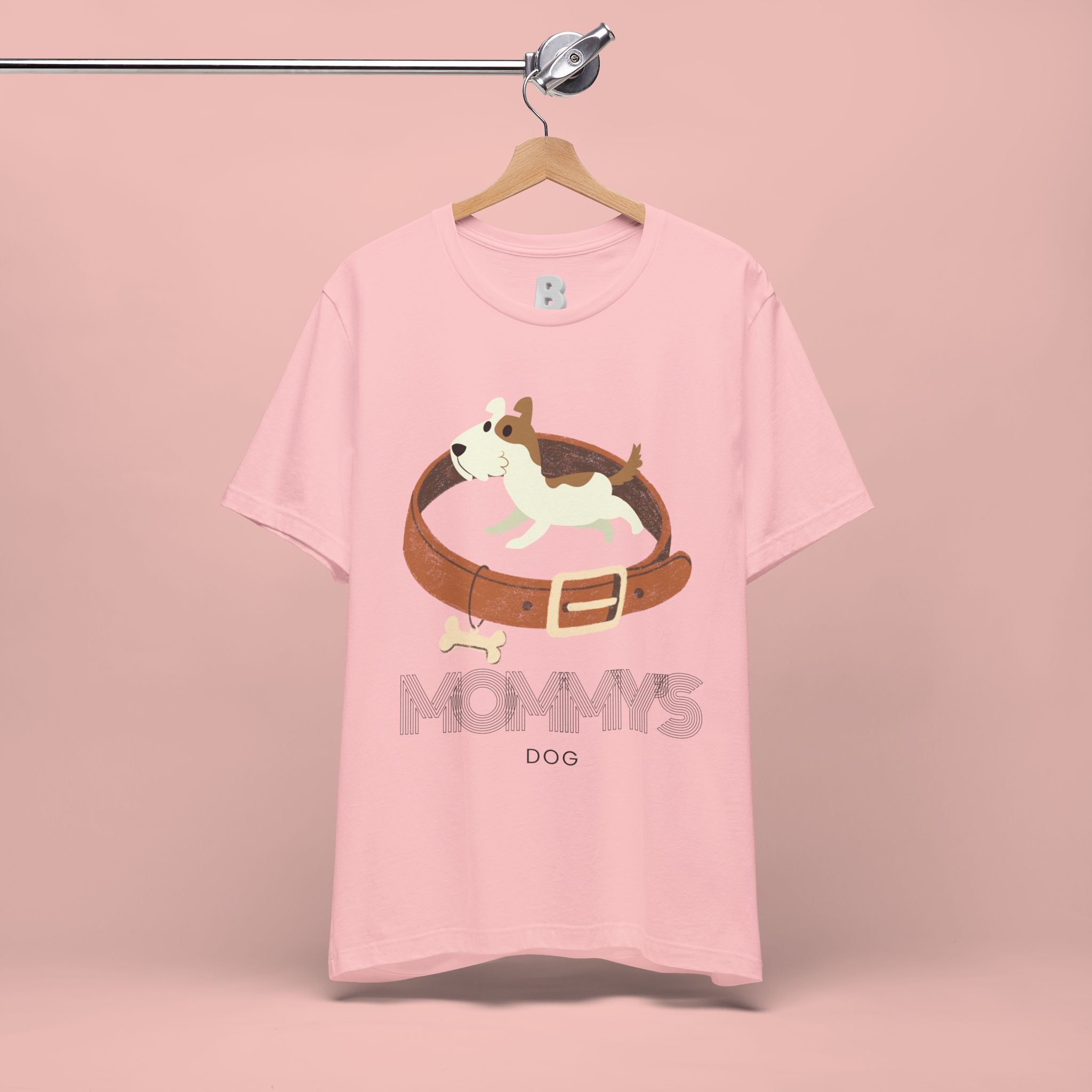 Mommy's Dog T-Shirt – Cute Puppy & Collar Graphic Tee for Dog Moms