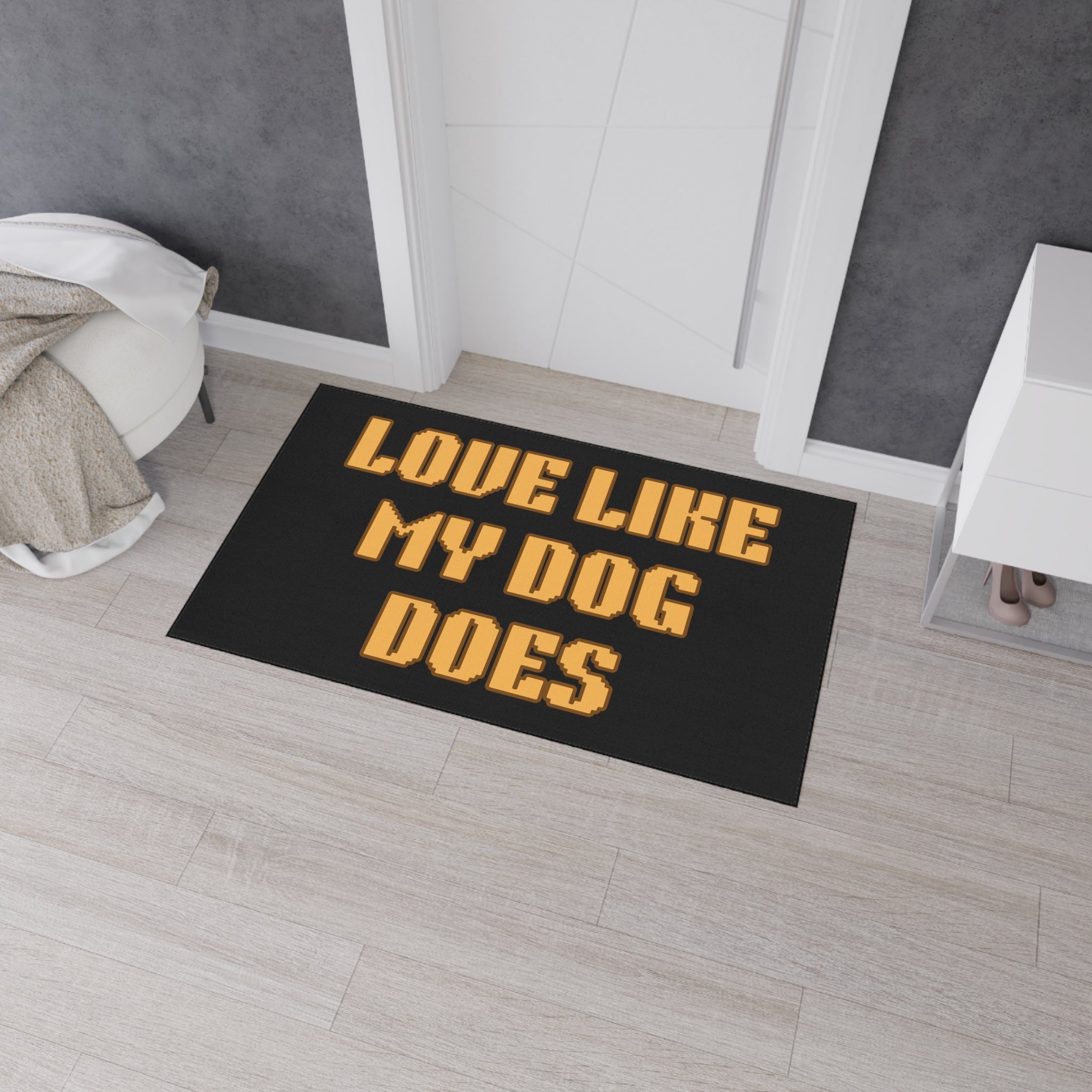 Love Like My Dog Does Heavy Duty Floor Mat — Non-Slip Doormat for Dog Lovers