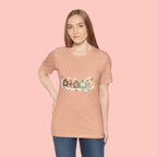 Pet Mom Banner Tee — Cute Paw Print "MOM" Graphic T-Shirt