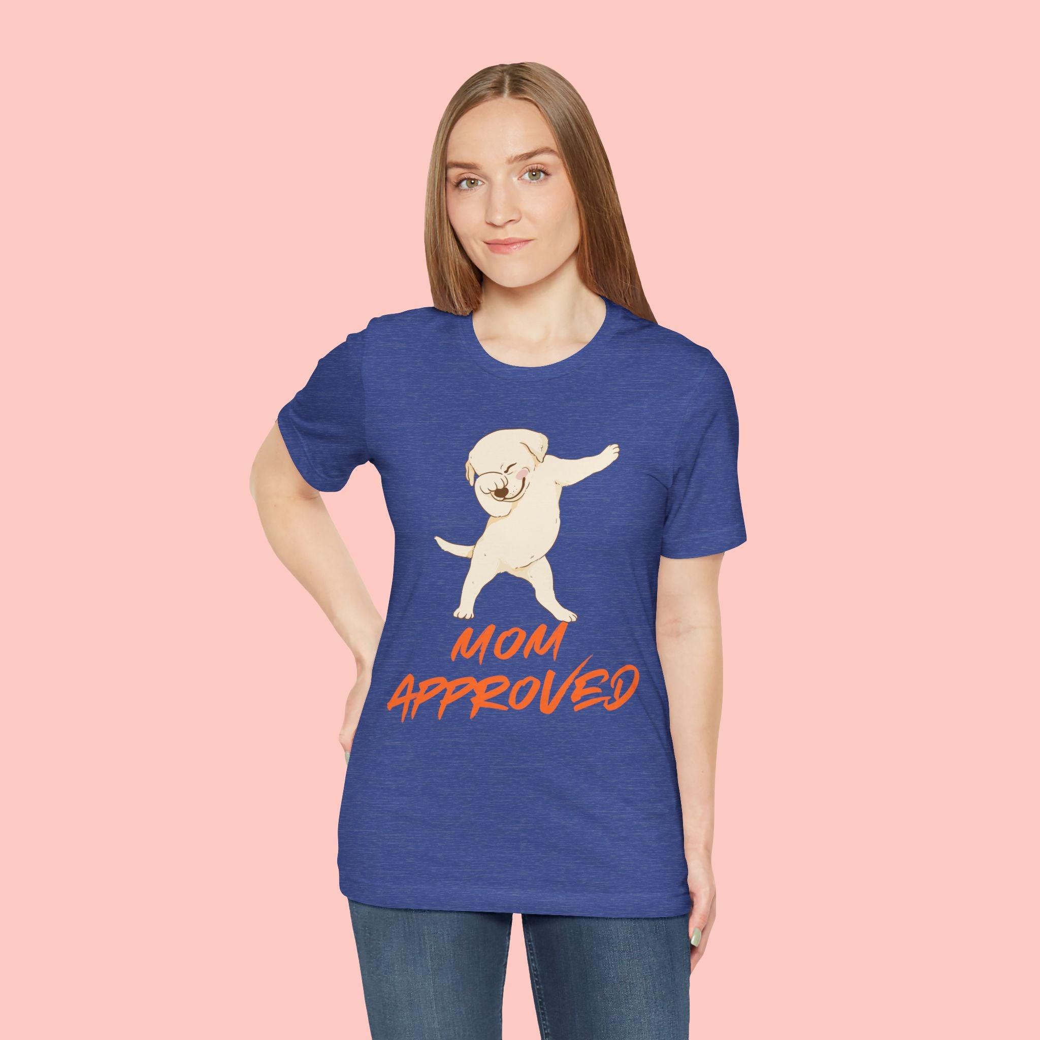 Mom Approved Tee — Dab Dog Graphic T‑Shirt