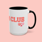 Mom Club Coffee Mug — Cute Paw Print Accent Mug for Dog Moms (11/15 oz)