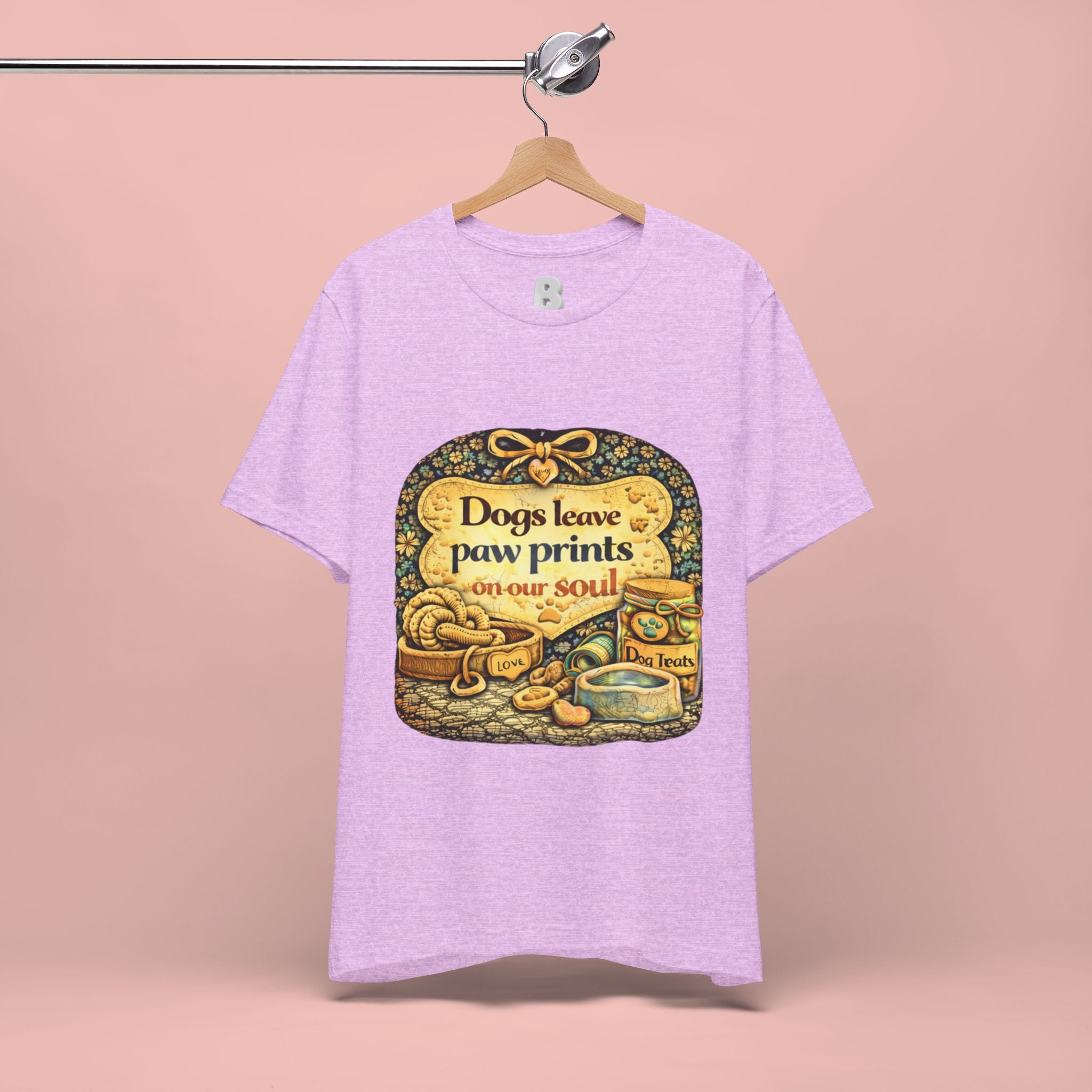 Dogs Leave Paw Prints Tee – Vintage Pet Lover T‑Shirt