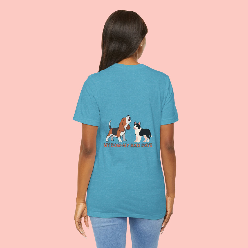 My Dog, My Bad Days T-Shirt — Cute Beagle & Husky Rescue Tee for Dog Lovers