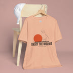 Enjoy the Morning Dog T-Shirt — Graphic Sunrise Pet Lover Tee