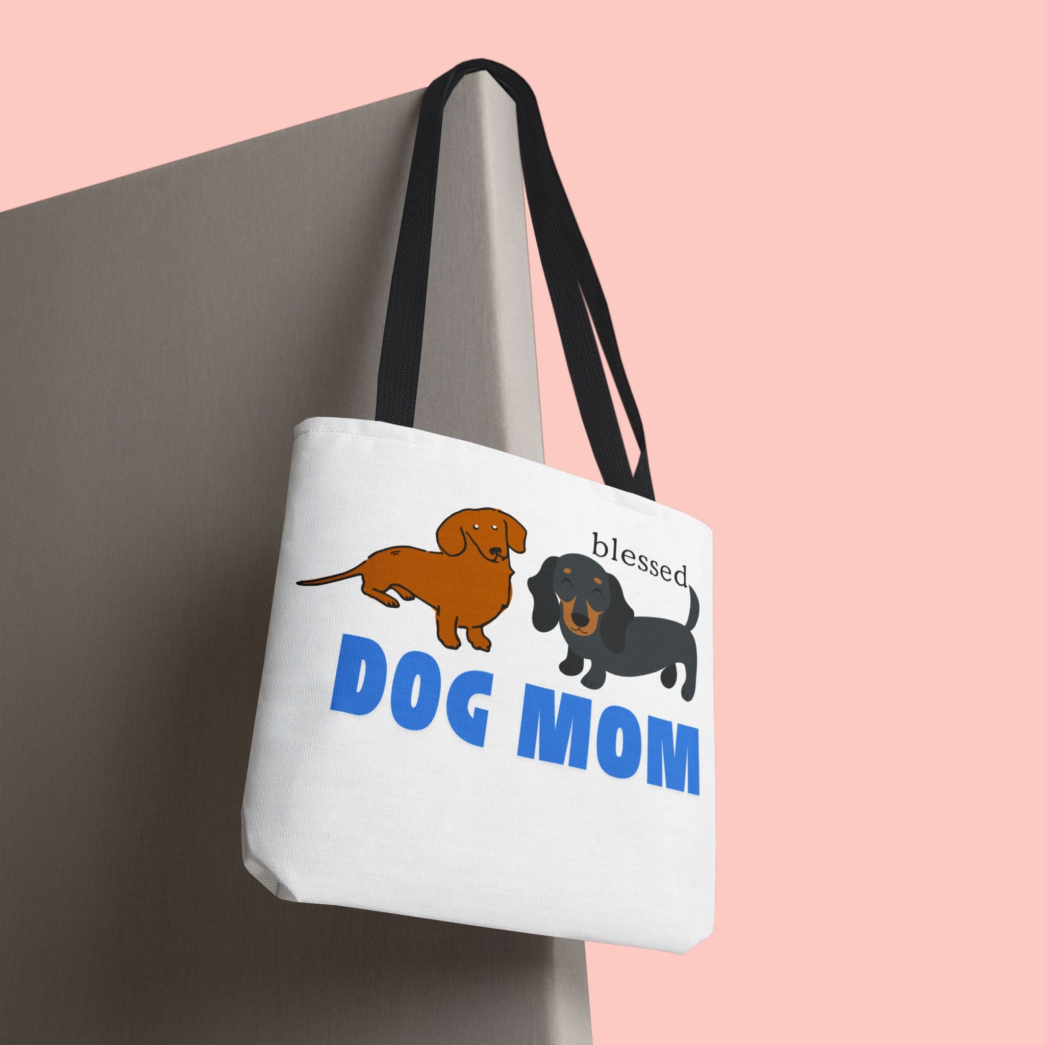 Dog Mom Tote Bag — Blessed Dachshund Design
