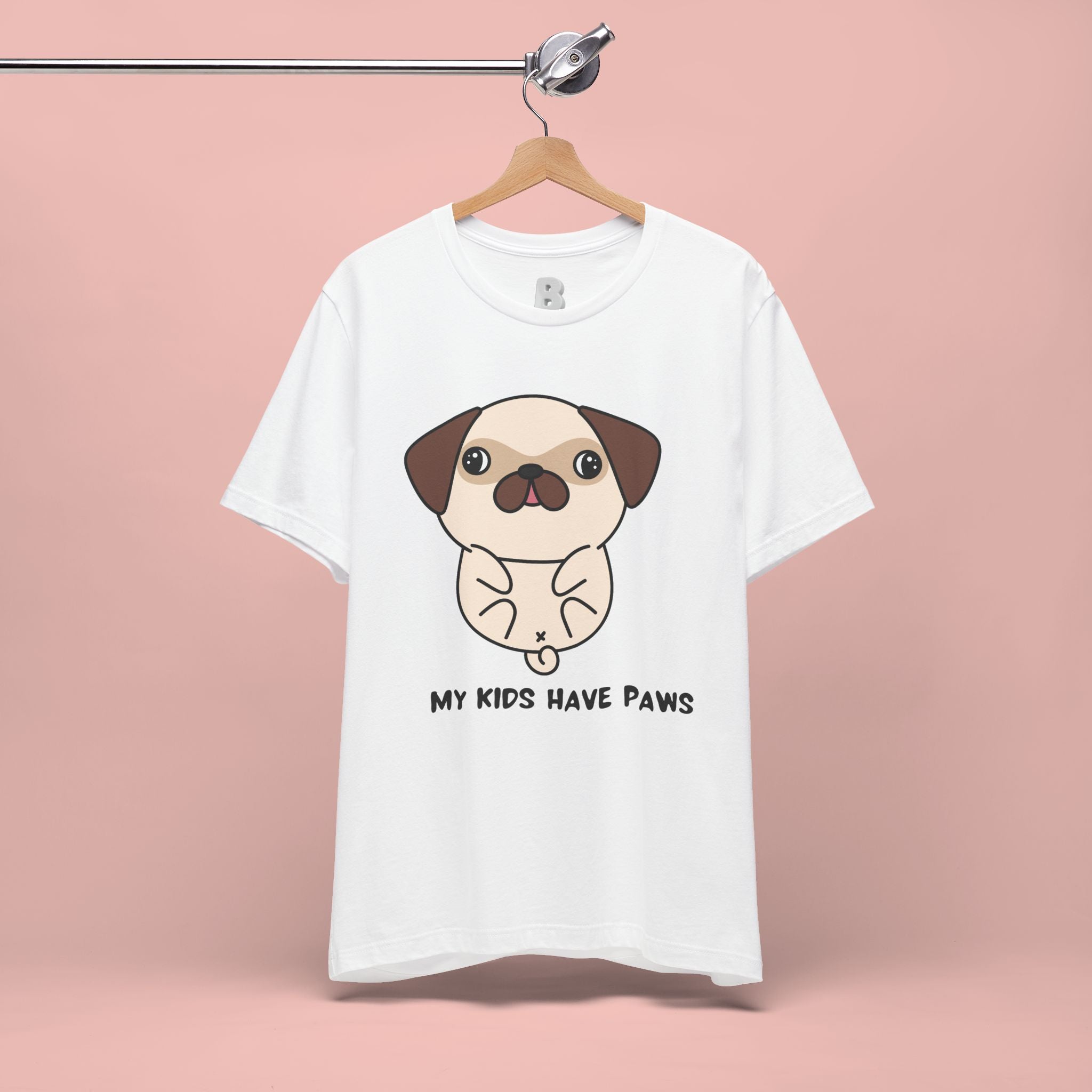 Pug 'My Kids Have Paws' T-Shirt