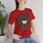 Dog Mother Wine Lover T-Shirt — Cute Cartoon Dog Graphic Tee