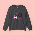 Crewneck Sweatshirt — "Pawprints Everywhere I Go" Dog Lover Graphic