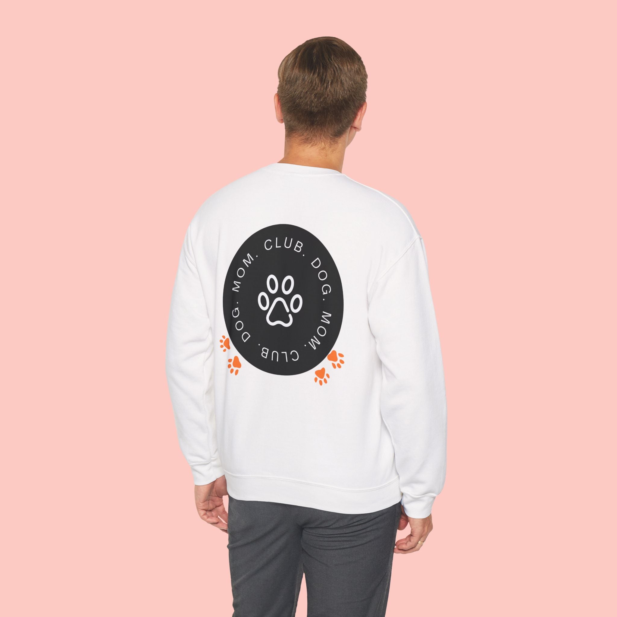 Dog Mom Club Sweatshirt — Paw Print Crewneck