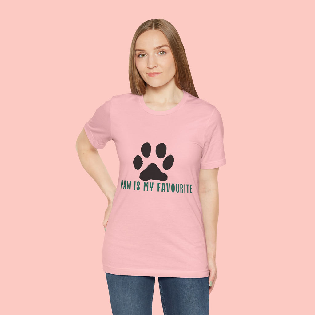 Paw Is My Favourite T‑Shirt — Dog Lover Paw Print Tee