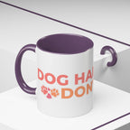 Accent Coffee Mug - "Growing Hair I Don't Care" Floral Script Coffee Mug